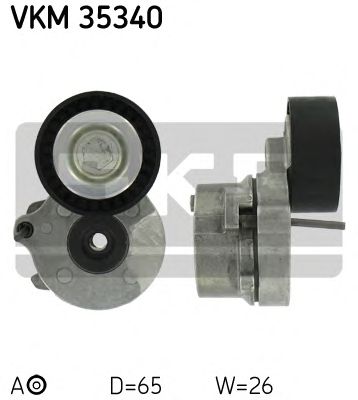 SKF vkm35340 -  Натяжной ролик, поликлиновой  ремень
