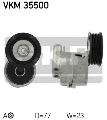 SKF vkm35500 -  Натяжной ролик, поликлиновой  ремень