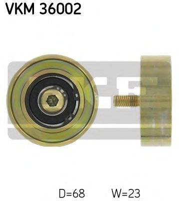 SKF vkm36002 -  Паразитный / ведущий ролик, поликлиновой ремень
