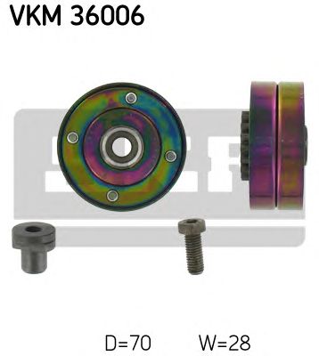 SKF vkm36006 -  Паразитный / ведущий ролик, поликлиновой ремень