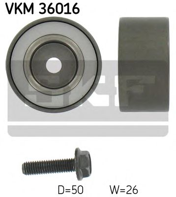 SKF vkm36016 -  Паразитный / ведущий ролик, поликлиновой ремень