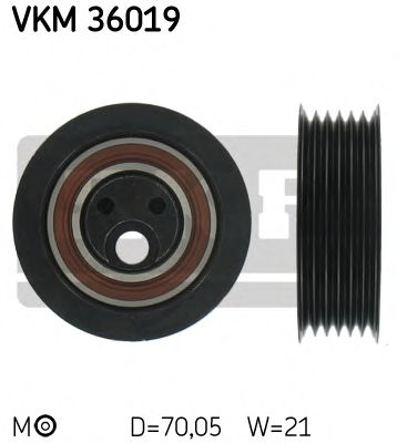 SKF vkm36019 -  Натяжной ролик, поликлиновой  ремень