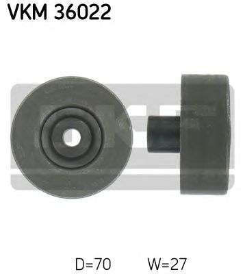 SKF vkm36022 -  Паразитный / ведущий ролик, поликлиновой ремень