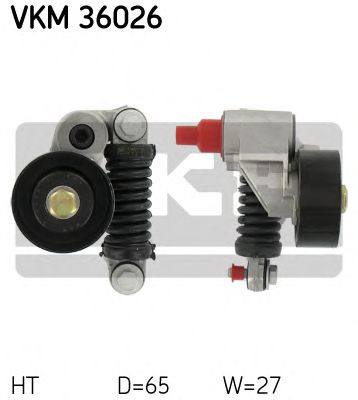 SKF vkm36026 -  Натяжной ролик, поликлиновой  ремень