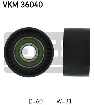 SKF vkm36040 -  Паразитный / ведущий ролик, поликлиновой ремень