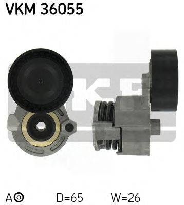 SKF vkm36055 -  Натяжной ролик, поликлиновой  ремень