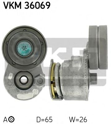 SKF vkm36069 -  Натяжной ролик, поликлиновой  ремень