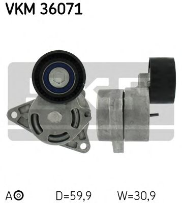 SKF vkm36071 -  Натяжной ролик, поликлиновой  ремень