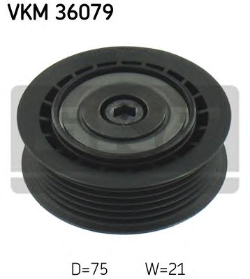SKF vkm36079 -  Паразитный / ведущий ролик, поликлиновой ремень