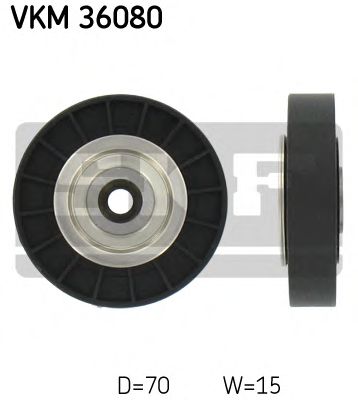 SKF vkm36080 -  Паразитный / ведущий ролик, поликлиновой ремень