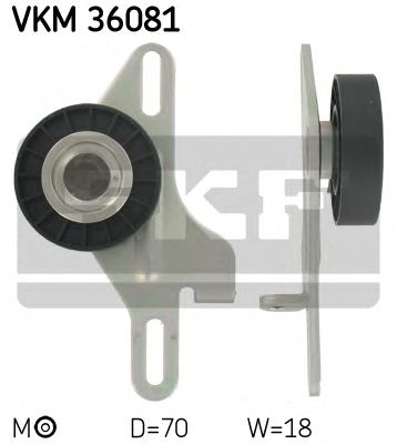 SKF vkm36081 -  Натяжной ролик, поликлиновой  ремень