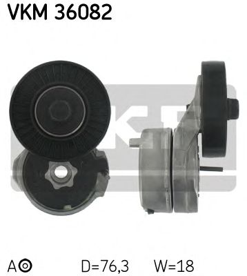 SKF vkm36082 -  Натяжной ролик, поликлиновой  ремень