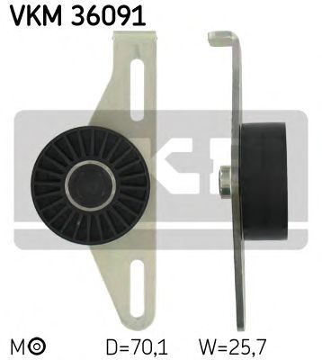 SKF vkm36091 -  Натяжной ролик, поликлиновой  ремень