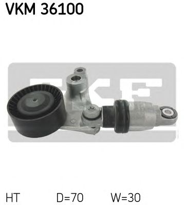 SKF vkm36100 -  Натяжной ролик, поликлиновой  ремень
