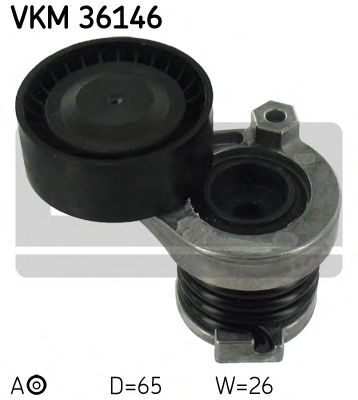 SKF vkm36146 -  Натяжной ролик, поликлиновой  ремень