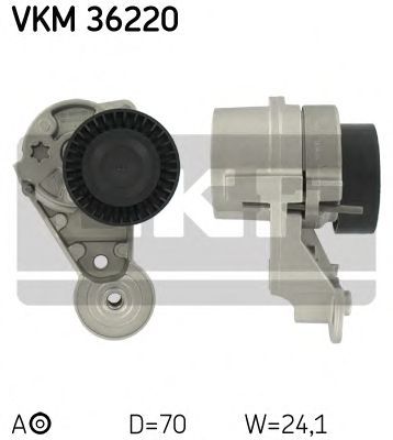 SKF vkm36220 -  Натяжной ролик, поликлиновой  ремень
