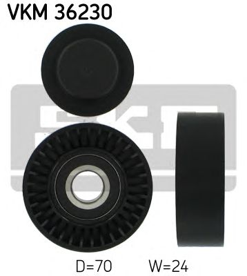 SKF vkm36230 -  Паразитный / ведущий ролик, поликлиновой ремень
