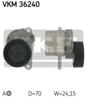 SKF vkm36240 -  Натяжной ролик, поликлиновой  ремень
