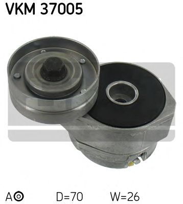 SKF vkm37005 -  Натяжной ролик, поликлиновой  ремень