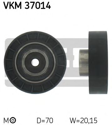 SKF vkm37014 -  Натяжной ролик, поликлиновой  ремень