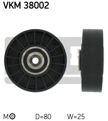 SKF vkm38002 -  Натяжной ролик, поликлиновой  ремень