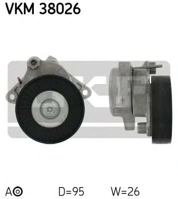 SKF vkm38026 -  Натяжной ролик, поликлиновой  ремень