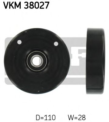 SKF vkm38027 -  Паразитный / ведущий ролик, поликлиновой ремень