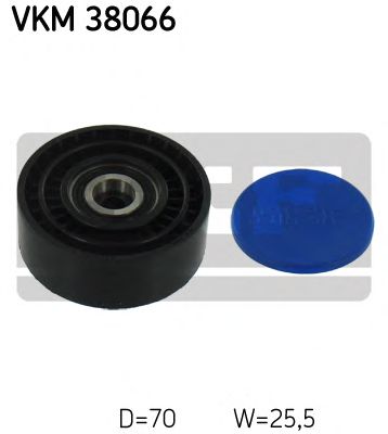 SKF vkm38066 -  Паразитный / ведущий ролик, поликлиновой ремень