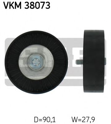 SKF vkm38073 -  Паразитный / ведущий ролик, поликлиновой ремень