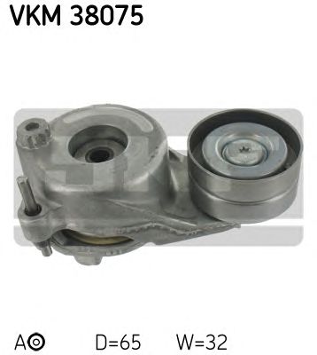 SKF vkm38075 -  Натяжной ролик, поликлиновой  ремень