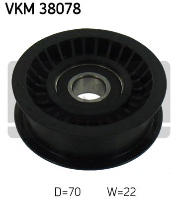 SKF vkm38078 -  Паразитный / ведущий ролик, поликлиновой ремень
