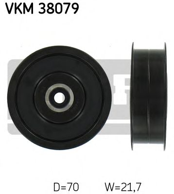 SKF vkm38079 -  Паразитный / ведущий ролик, поликлиновой ремень