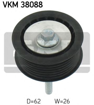 SKF vkm38088 -  Паразитный / ведущий ролик, поликлиновой ремень