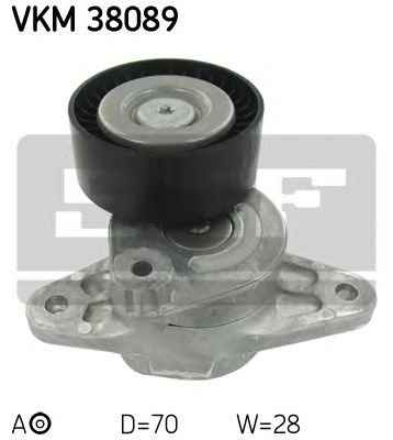 SKF vkm38089 -  Натяжной ролик, поликлиновой  ремень