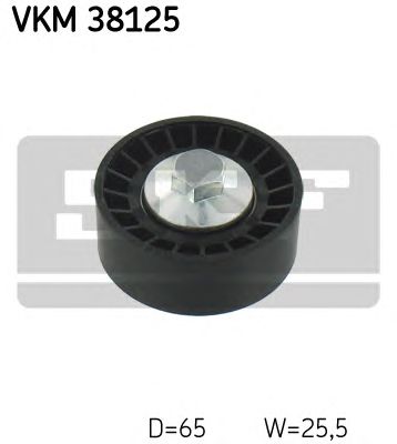 SKF vkm38125 -  Паразитный / ведущий ролик, поликлиновой ремень
