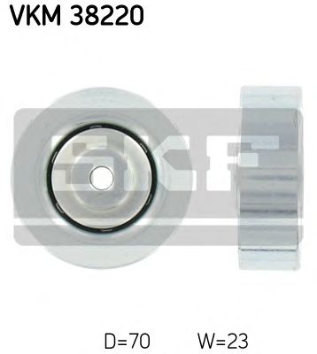SKF vkm38220 -  Натяжной ролик, поликлиновой  ремень