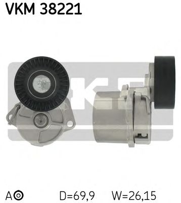 SKF vkm38221 -  Натяжной ролик, поликлиновой  ремень