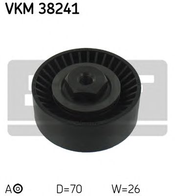 SKF vkm38241 -  Натяжной ролик, поликлиновой  ремень