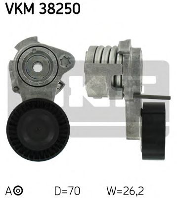 SKF vkm38250 -  Натяжной ролик, поликлиновой  ремень