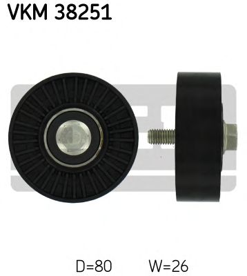 SKF vkm38251 -  Паразитный / ведущий ролик, поликлиновой ремень