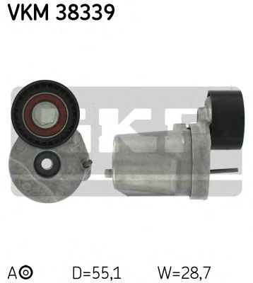 SKF vkm38339 -  Натяжной ролик, поликлиновой  ремень