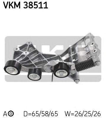SKF vkm38511 -  Натяжной ролик, поликлиновойремень
