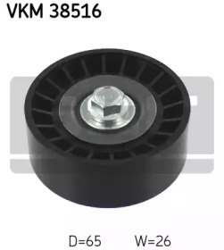 SKF vkm38516 -  Паразитный / ведущий ролик, поликлиновой ремень