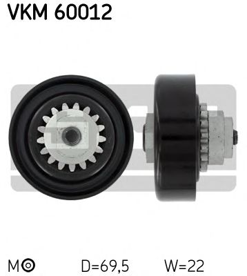 SKF vkm60012 -  Натяжной ролик, поликлиновой  ремень