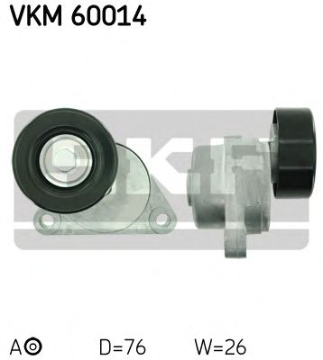 SKF vkm60014 -  Натяжной ролик, поликлиновой  ремень
