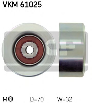 SKF vkm61025 -  Паразитный / ведущий ролик, поликлиновой ремень