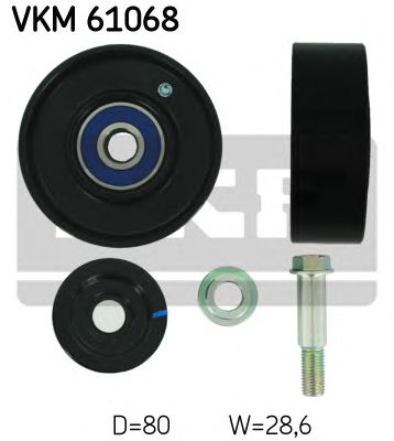 SKF vkm61068 -  Паразитный / ведущий ролик, поликлиновой ремень