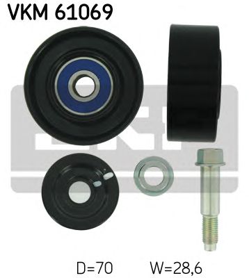 SKF vkm61069 -  Паразитный / ведущий ролик, поликлиновой ремень