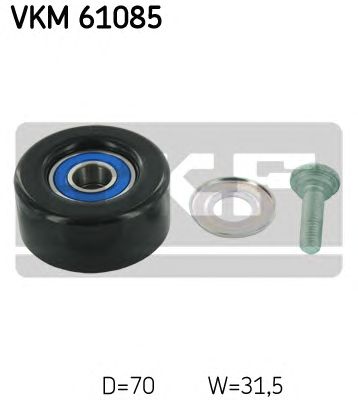 SKF vkm61085 -  Паразитный / ведущий ролик, поликлиновой ремень