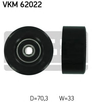 SKF vkm62022 -  Натяжной ролик, поликлиновой  ремень